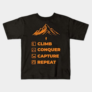 Climb Repeat Kids T-Shirt